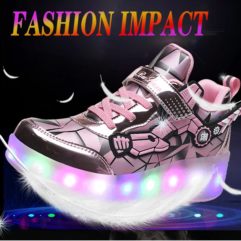 Trend roller skates students street wheel shoes with lights wear resistant high quality roller skates