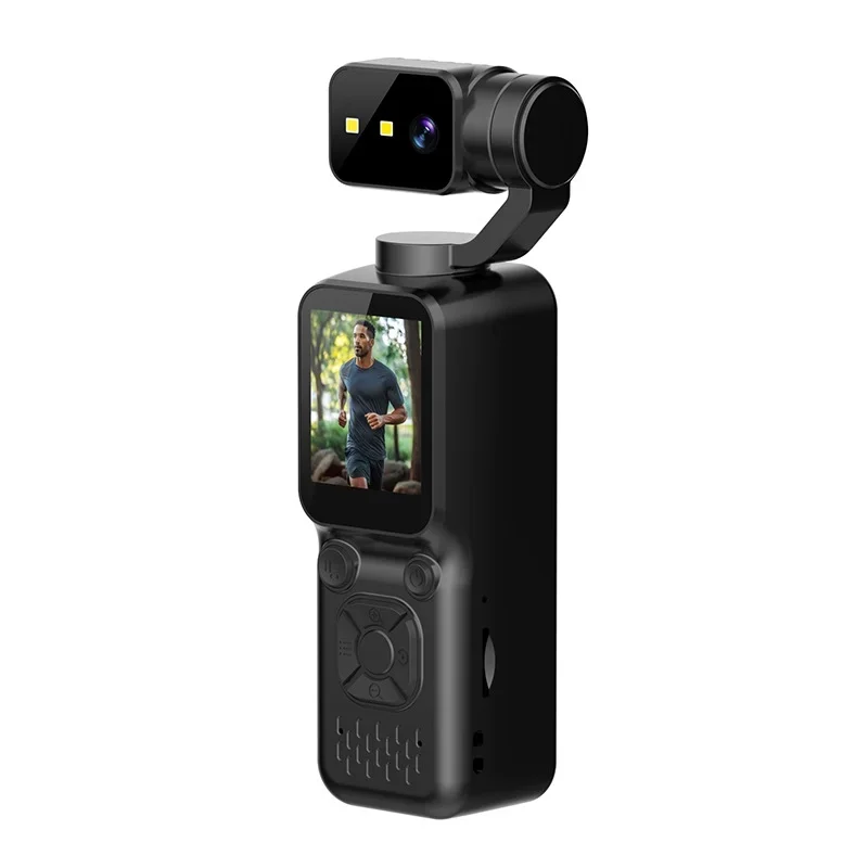 Kamera sportowa Lenovo, przenośna, 4K HD, obrotowy obiektyw, mała, idealna do vlogowania, nagrywania na zewnątrz, podczas jazdy na rowerze, tania, sprzedaż hurtowa. (White) — Zdjęcie 2 z 2