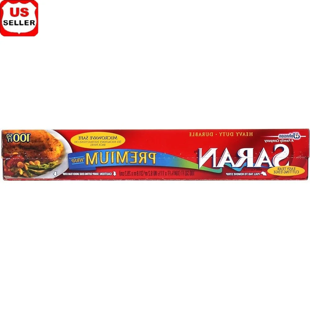 

Ziploc Saran Wrap Сверхмощная пластиковая упаковка для хранения продуктов объемом 100 кв. футов, упаковка из 12 безопасных держателей свежести в микроволновой печи