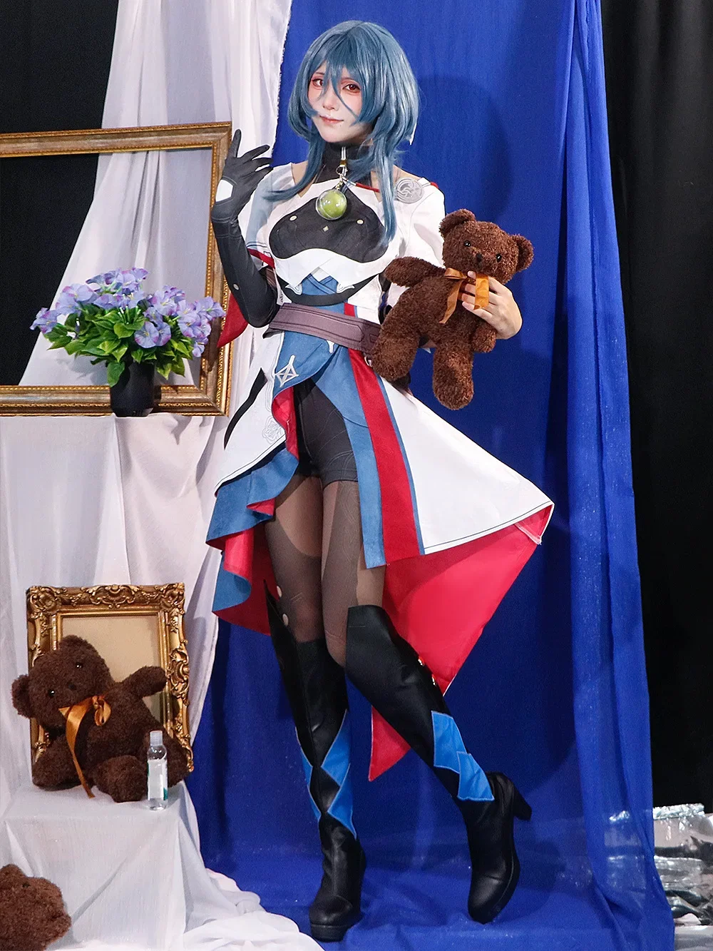 Natasha Cosplay Costume pour femme, Honkai Star Rail, robe avec perruque, tenues de jeu Anime, vêtements de fête d'Halloween