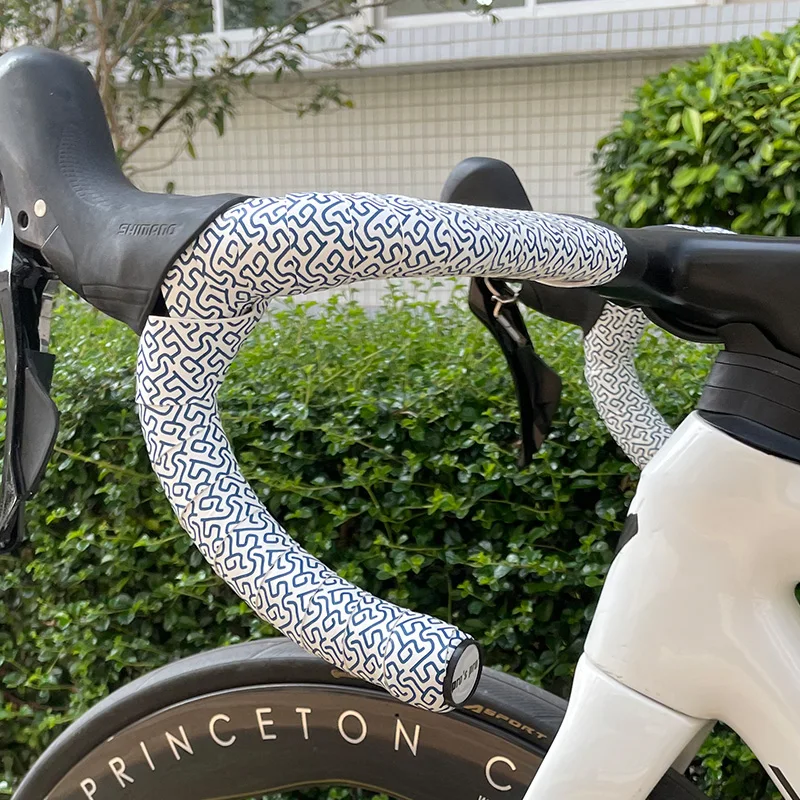 2 Stück Fahrrad-Lenkerband Rennrad Anti-Rutsch Stoßdämpfung EVA/PU Lenkerband mit Endkappen Fahrrad-Lenkerband – Detail 13