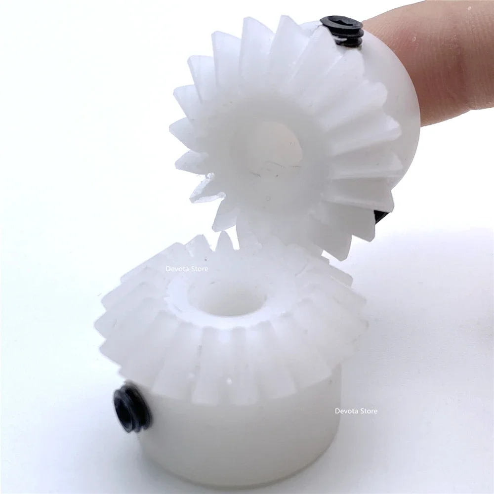POM 플라스틱 나일론 직선 경사 기어, 직각 변속기, 1.5m, 20/25 톱니, 8mm, 10mm