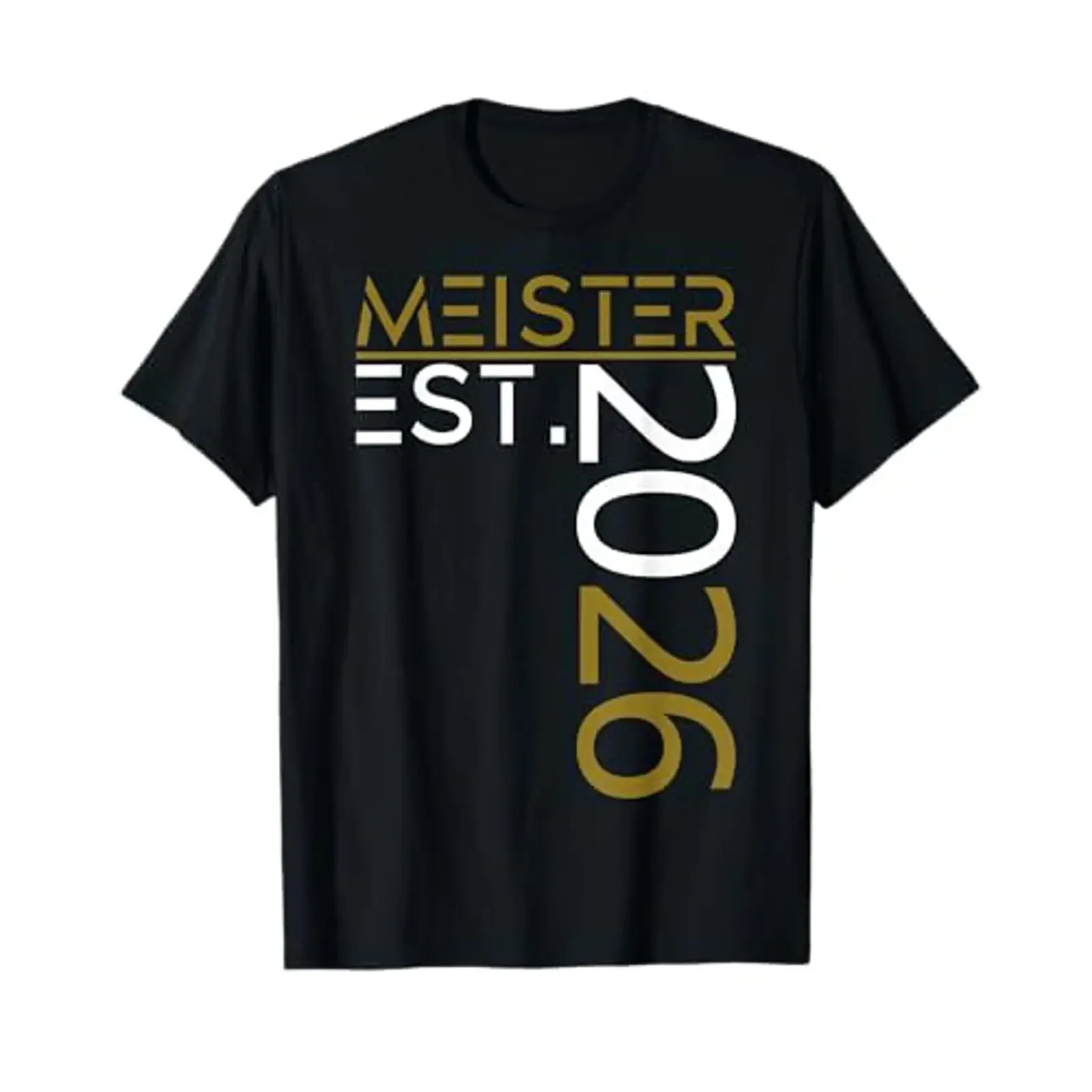 Graduation Master Est 2026 Golden Outfit Exam T Shirt vintage Washed graphic Top For Everyday Wear Slightly Soft Breathable