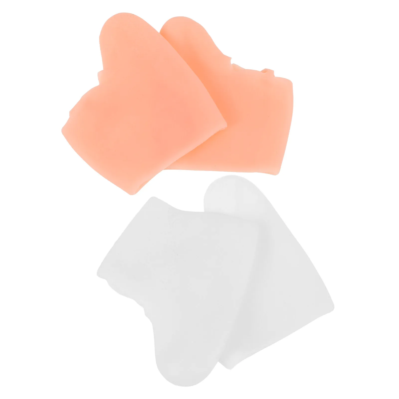 

2 пары силиконовых накладок для пальцев ног, двойные защитные накладки на пальцы, ортопедические гелевые подушечки, поддержка передней части стопы и метатарзуса, силиконовые чехлы для ног