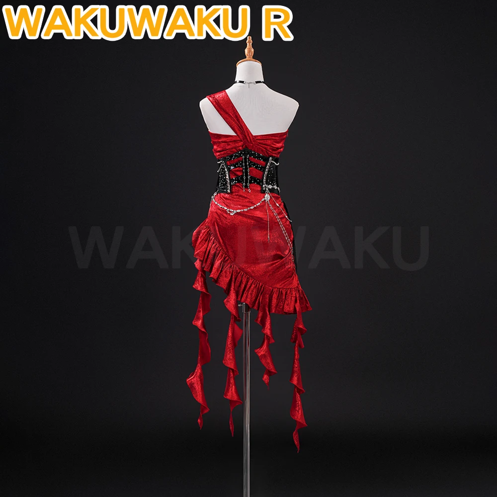 Hunter MC Cosplay Costume Game Love and Deepspace【XS-2XL】WakuWaku-R Sexy Red Dress Sylus Midnight Heroine Cosplay Plus Size view 4
