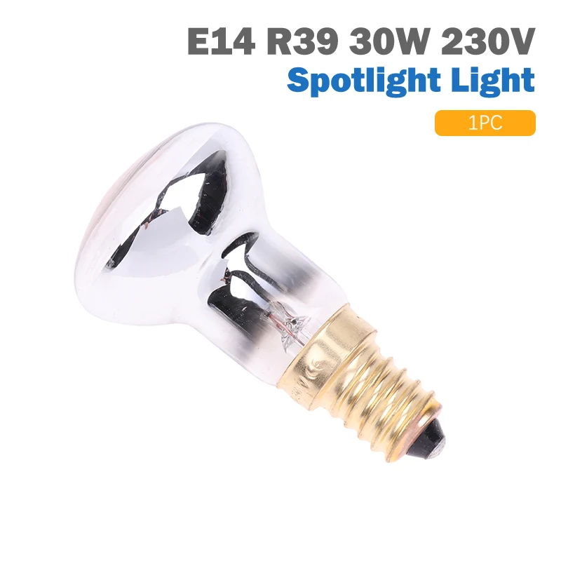 Lámpara de Lava de repuesto, foco E14 R39 de 30W y 230V, bombilla con tornillo, Reflector transparente, lámpara reflectante de movimiento, 1 unidad