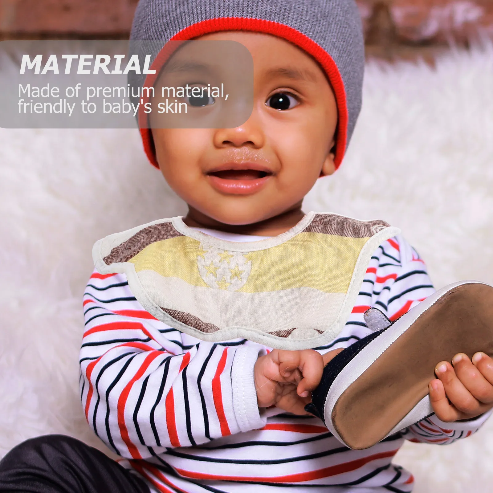 

5 шт., детское полотенце для слюны, нагрудник премиум-класса, хлопковое детское полотенце, вращающееся на 360 градусов, легко очищаемый нагрудник для кормления ребенка, ежедневное использование