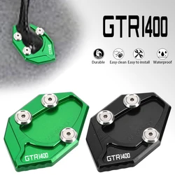 ZZR 1400 Motorcycle GTR 1400 Kickstand Foot Pad Side Stand Enlarge Sled Sidestand For KAWASAKI ZZR1400 GTR1400 ZX-14R 2006-2024