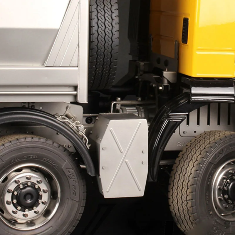 

1:14th Scale 1pcs Metal Simulation Exhaust Box for Tamiya RC Truck SCANIA 770S R620 VOLVO BENZ Arocs MAN TGX Car Accessories