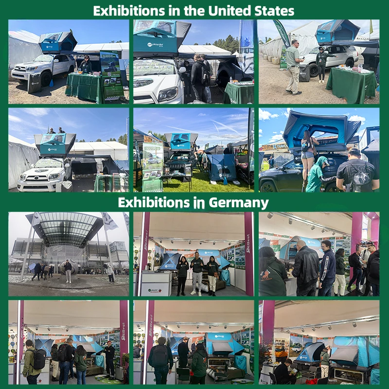 Popular 4 Season Inflatable Roof Top Tent Custom Overland Camping Gear For SUV Truck Van Sedan Shelter