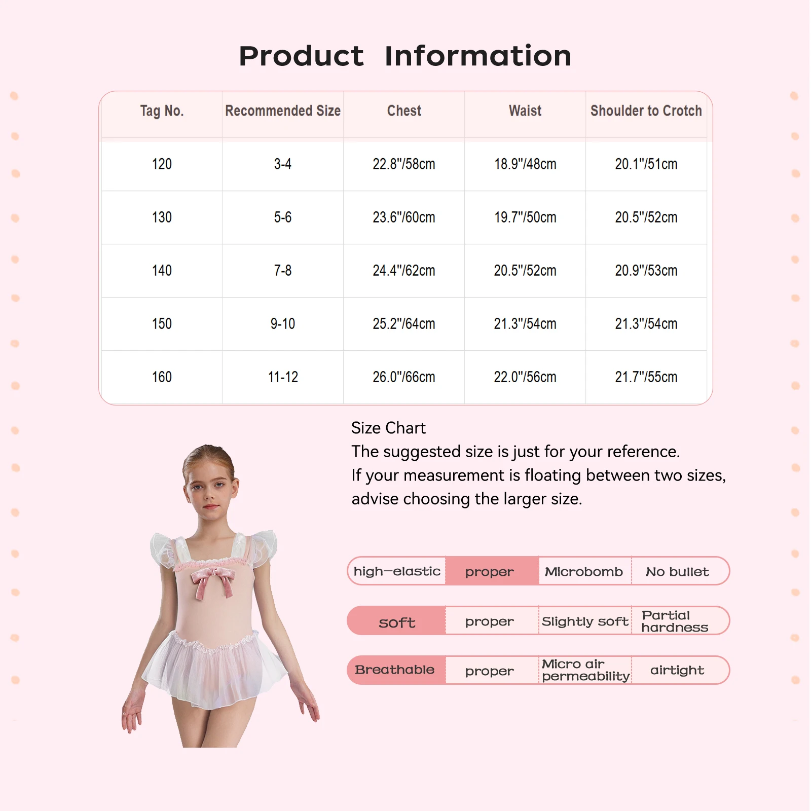 Kids Girls Swan Ballet Dance Performance Dresses Rabbit Ears Decor Stretchy Tutu Ballet Dress for Practice Competition Costumes