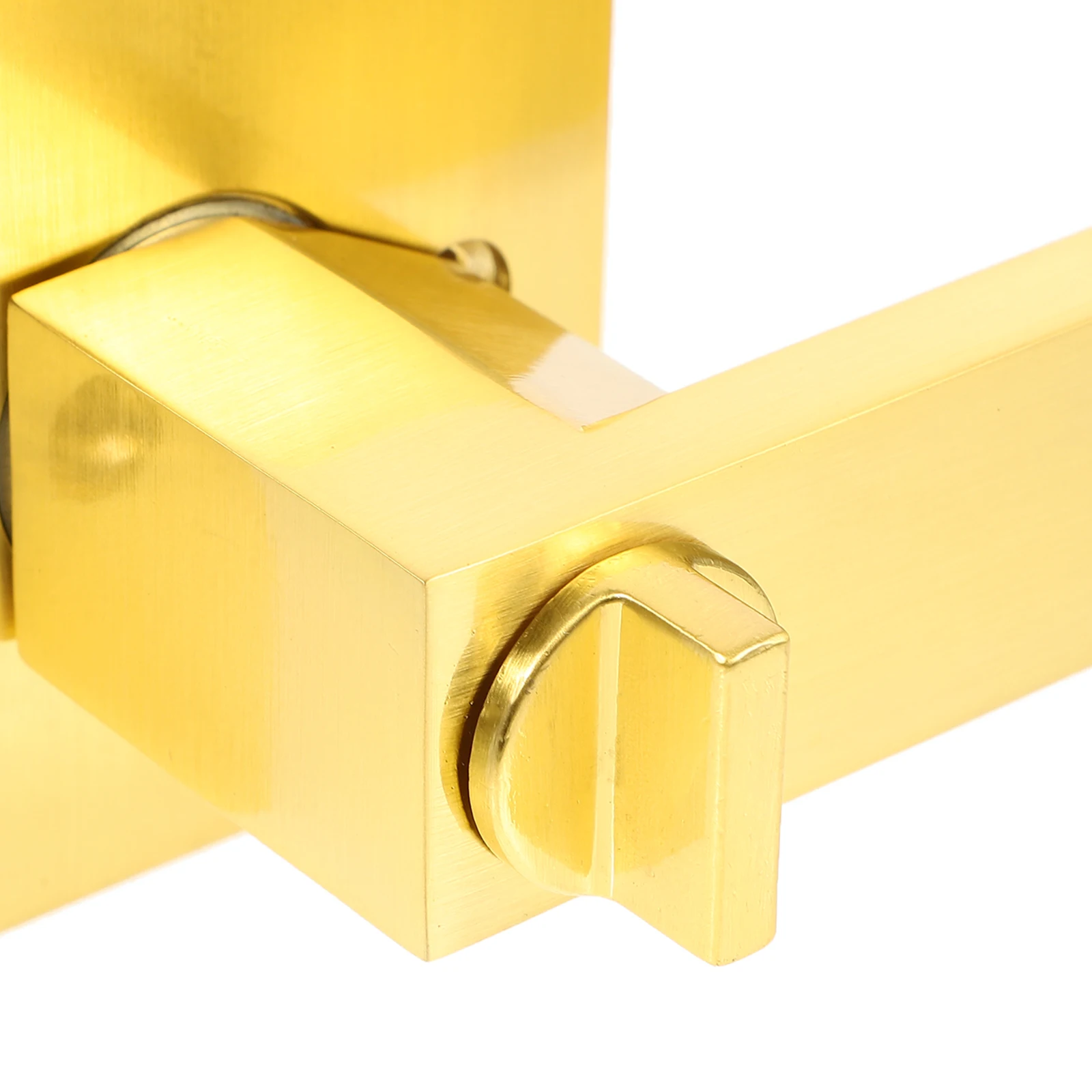 

1 Set Aluminum Alloy Lock Knob Heavy Duty Privacy Lever For Bedroom Bathroom Entry Door Handle With Key Square Metal Door Handle