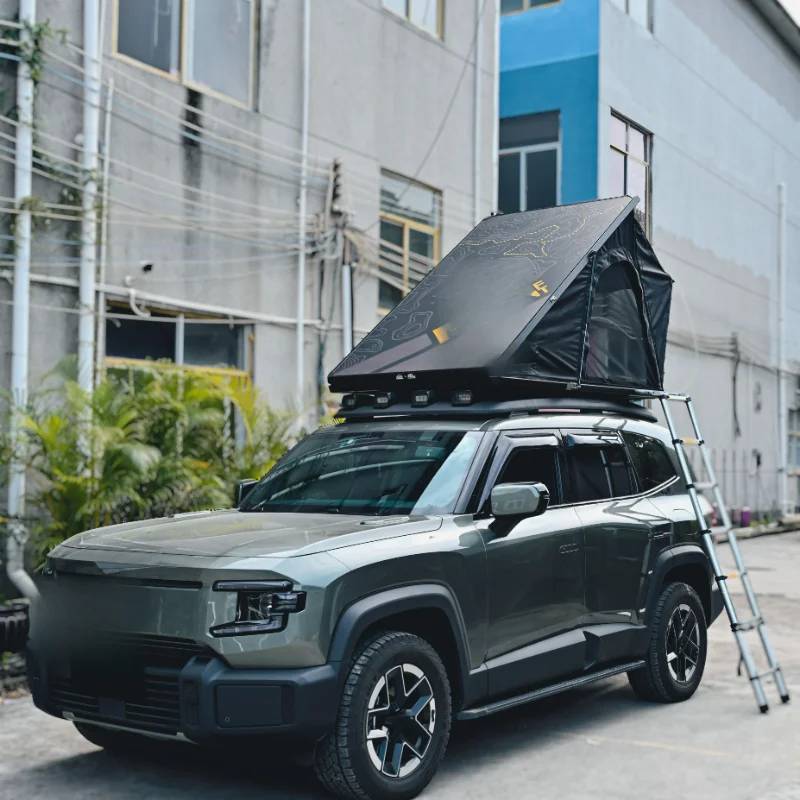 Four-season Triangle Hardtop Rooftop Tent Anti-condensation Lightweight Quick Automatic Opening for Off-road Vehicles