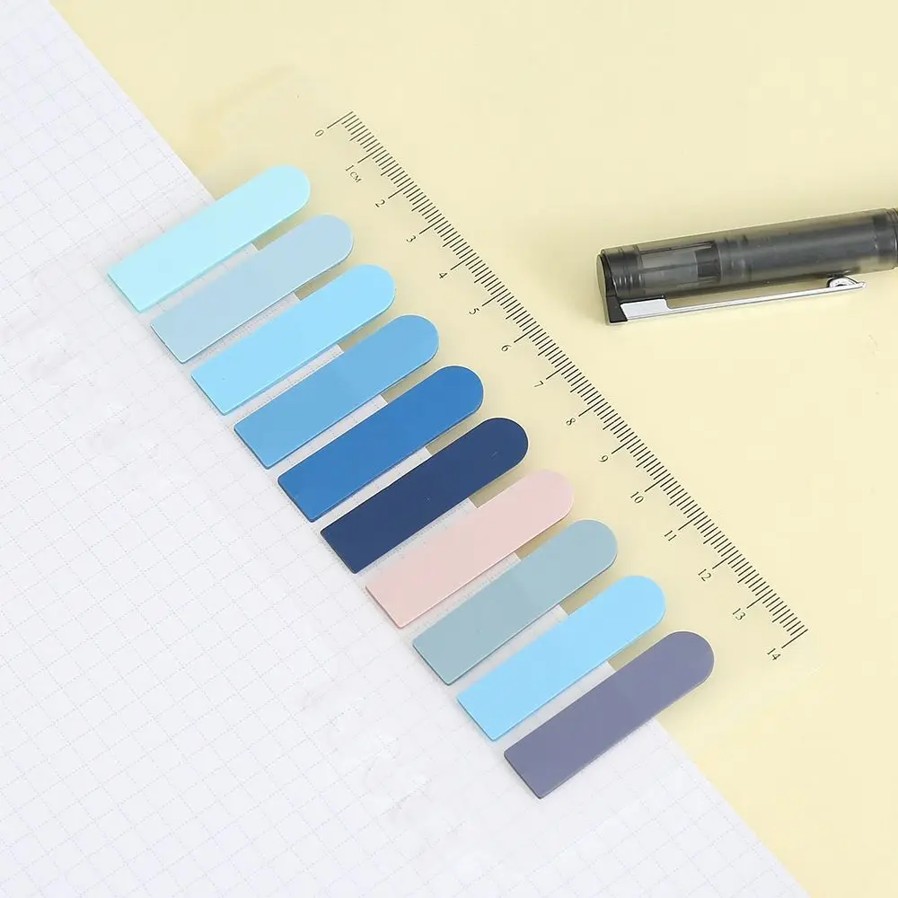 Sticky Notes Office Supplies Reading Label Tagging Stickers Index Notes Paper Index Stickers with Ruler Label Bookmark