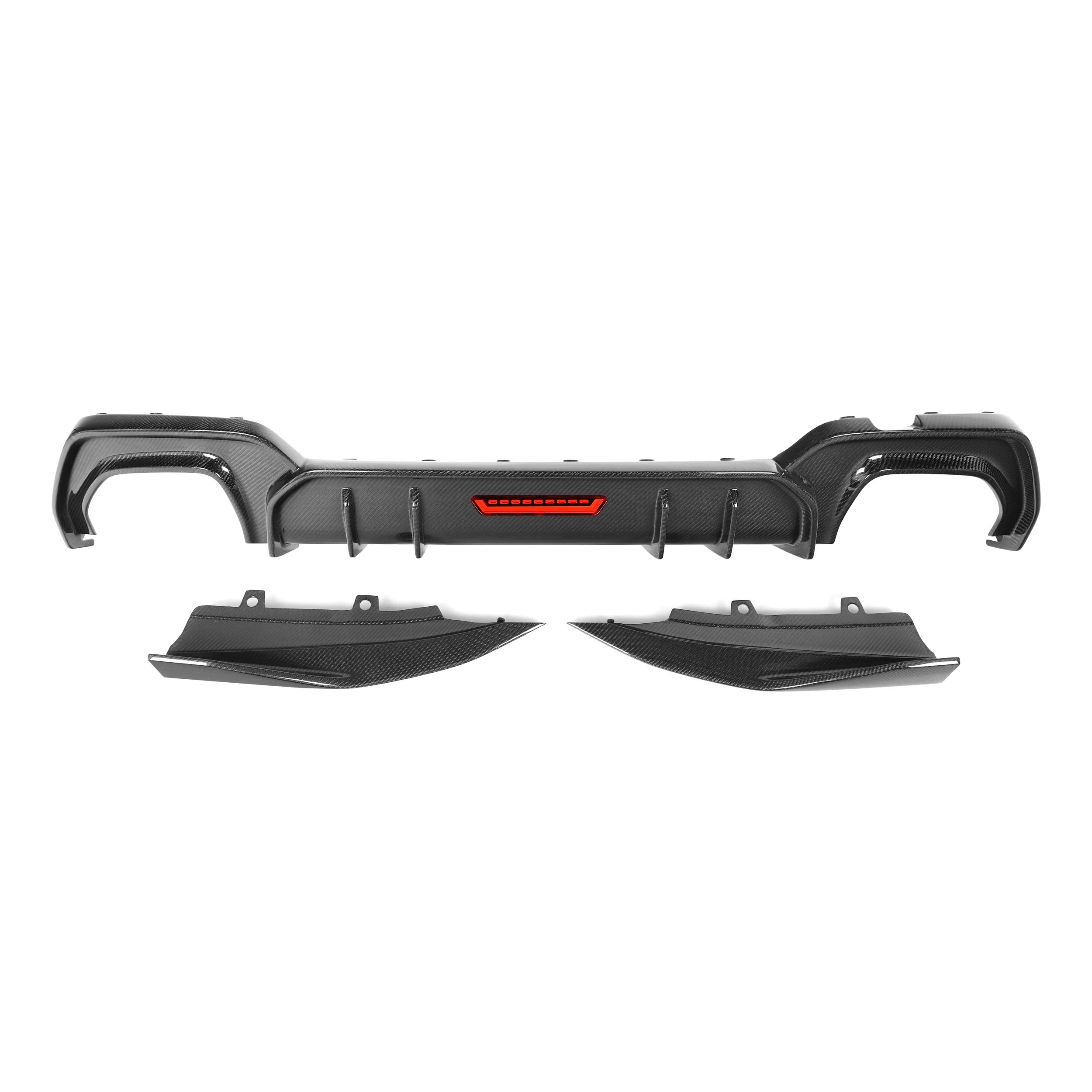 

Хит продаж: Задний диффузор G20 AO Style из карбона с LED-подсветкой для BMW 3 серии G20 G28 Sport Line 2019-2021