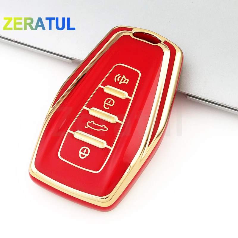 TPU Auto Shell Car Remote Key Case Cover For Geely Coolray 2019-2020 Atlas Boyue NL3 Emgrand X7 EX7 SUV GT GC9 Borui Accessories