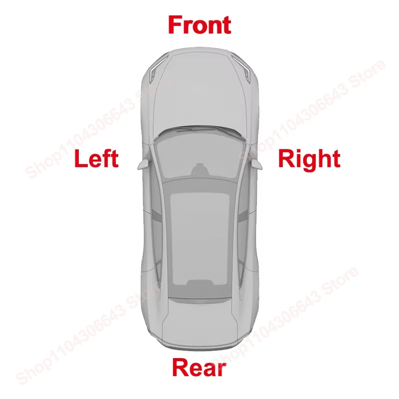 For Tesla Model Y 2020-2024 Side Mirror External Mirror Rearview Mirror Assembly Lens Turn Signal Shell Lower Shell Frame Cover