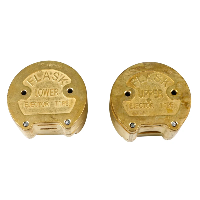 Professional Copper Denture Flask Set for Heat-Cure Acrylic Resin Upper & Lower Jaw Lab Tools