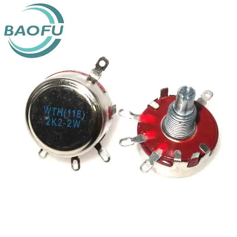 

WTH118-1A 2W single turn carbon film potentiometer knob 1K/2K/24K/10K/100K/47K/470K