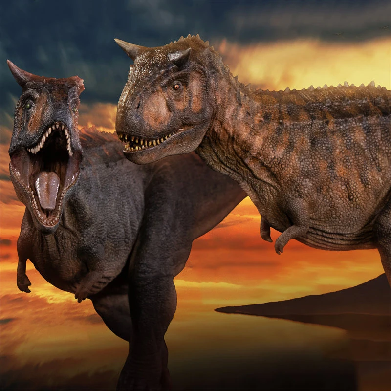 Cuerno completo roto, toro carnivoro, dragón, dinosaurio, modelo, tema de dinosaurio, juguete de simulación, animal, colección de adultos, regalo ornamental