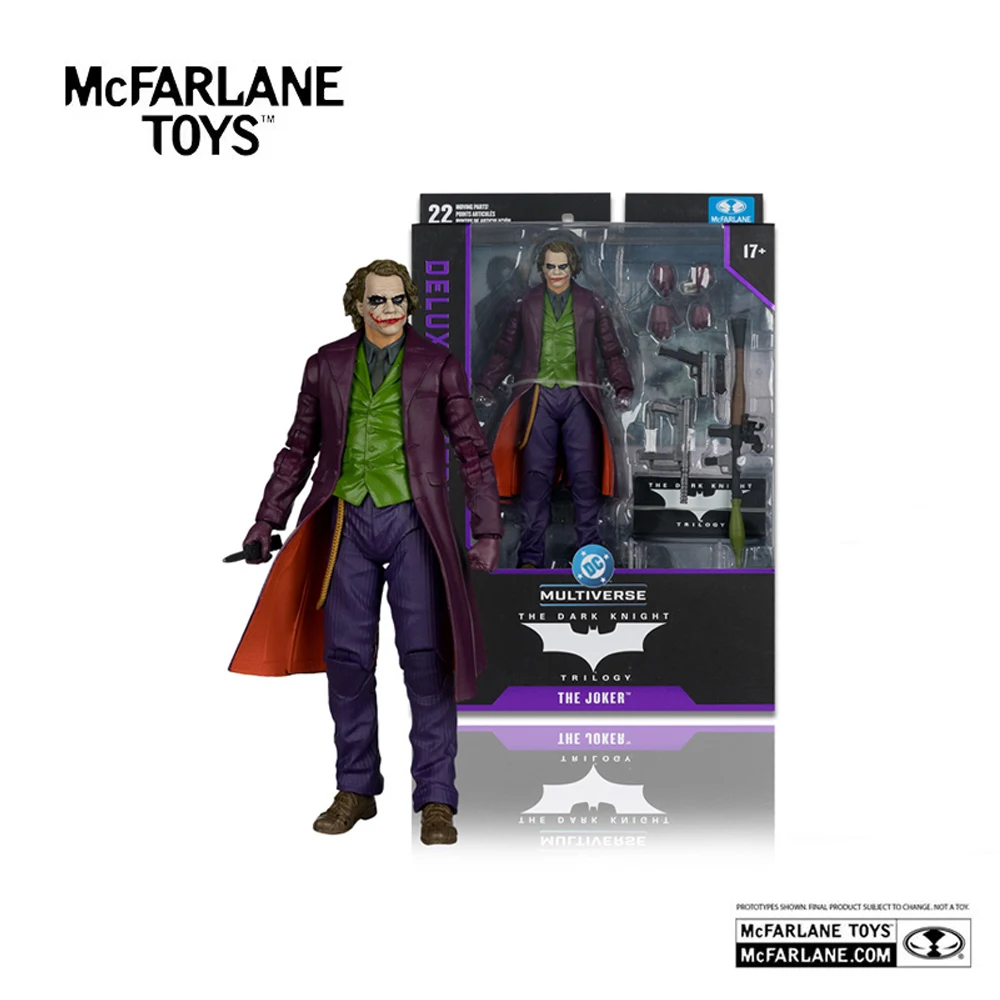 Boneco de Ação McFarlane Toys Dark Knight 7in-Joker DC Theatrical Deluxe Modelo Boneco DC Multiverse Garage Kit