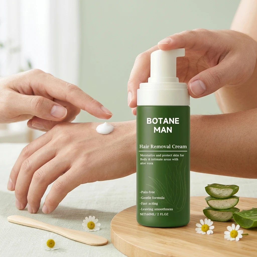 Hair Removal Cream Mousse Gentle Fast Acting Deeply Moisturizing Repair Natural Aloe Vera Formula Face Body Hair Remover Mousse