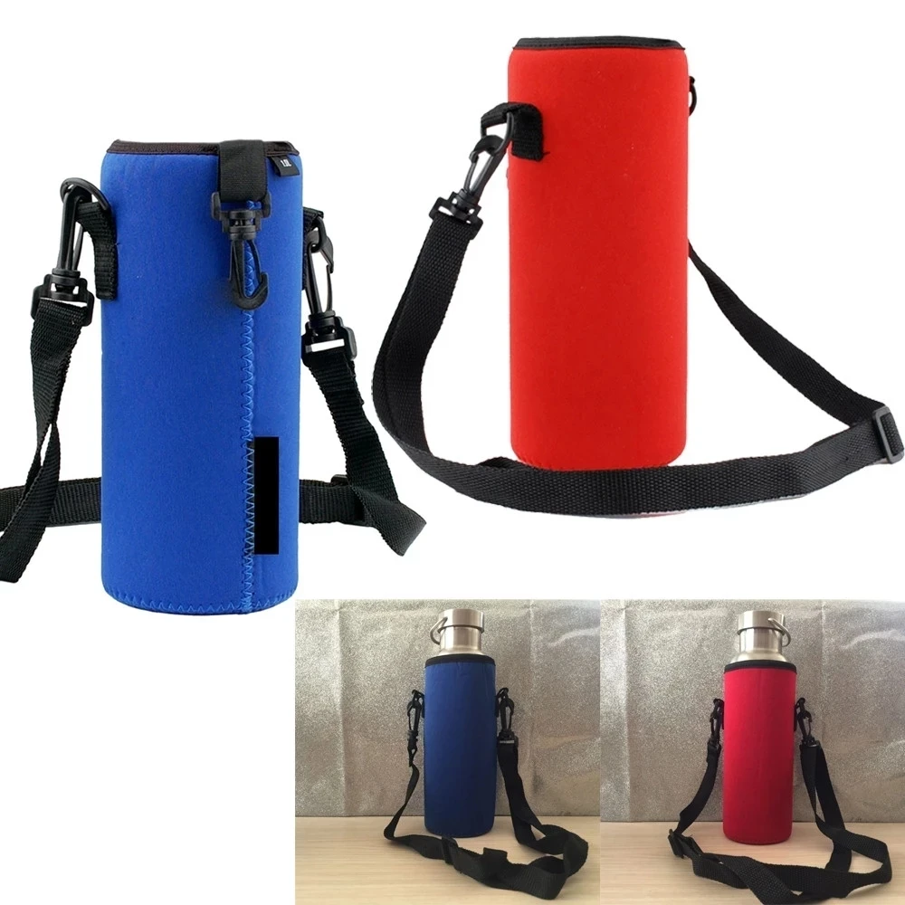 Sport Water Bottle Cover Case Insulated Bag Thermos Cup Pouch Portable Vacuum Glass Cup Set Sport Camping Accessorie 1L—1.3L