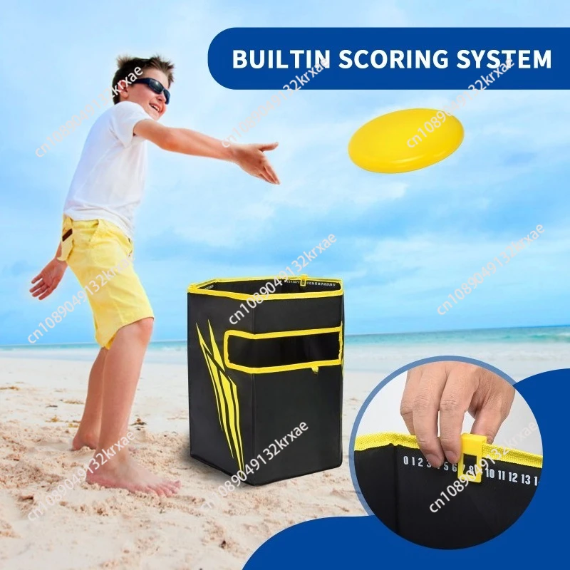 

Frisbee bucket game parent-child game frisbee bucket set frisbee rack flying saucer game target bucket throwing