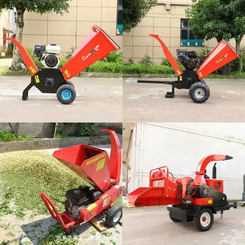 For municipal parks tree branch crusher grape vine crusher diesel branch crusher manufacturer wholesale