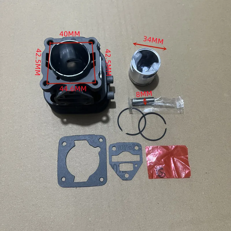 34 มม.ชุดลูกสูบกระบอกสูบสําหรับ Husqvarna 525L 525LK 525LS 525LST 525RJD 525RJX 525RK 525RS 525RX 525RXT 525HF3S 524L 525ECS 525ES
