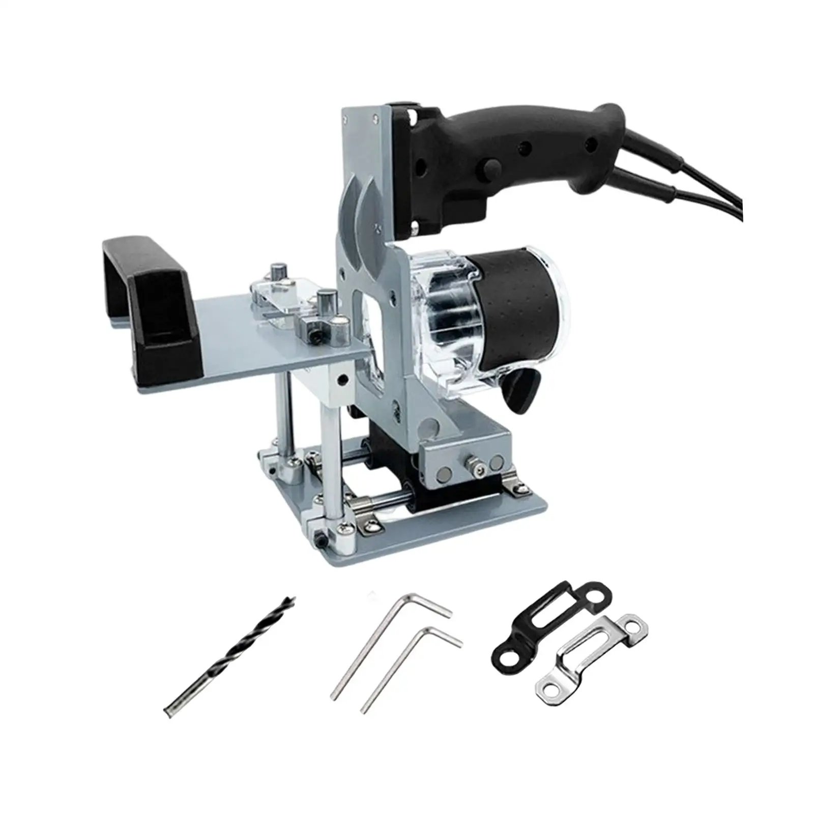 2 in 1 Woodworking Slotting Locator Slotting Machine Width 15mm-25mm Portable Handle Power Tools Parts for Furniture Splicing