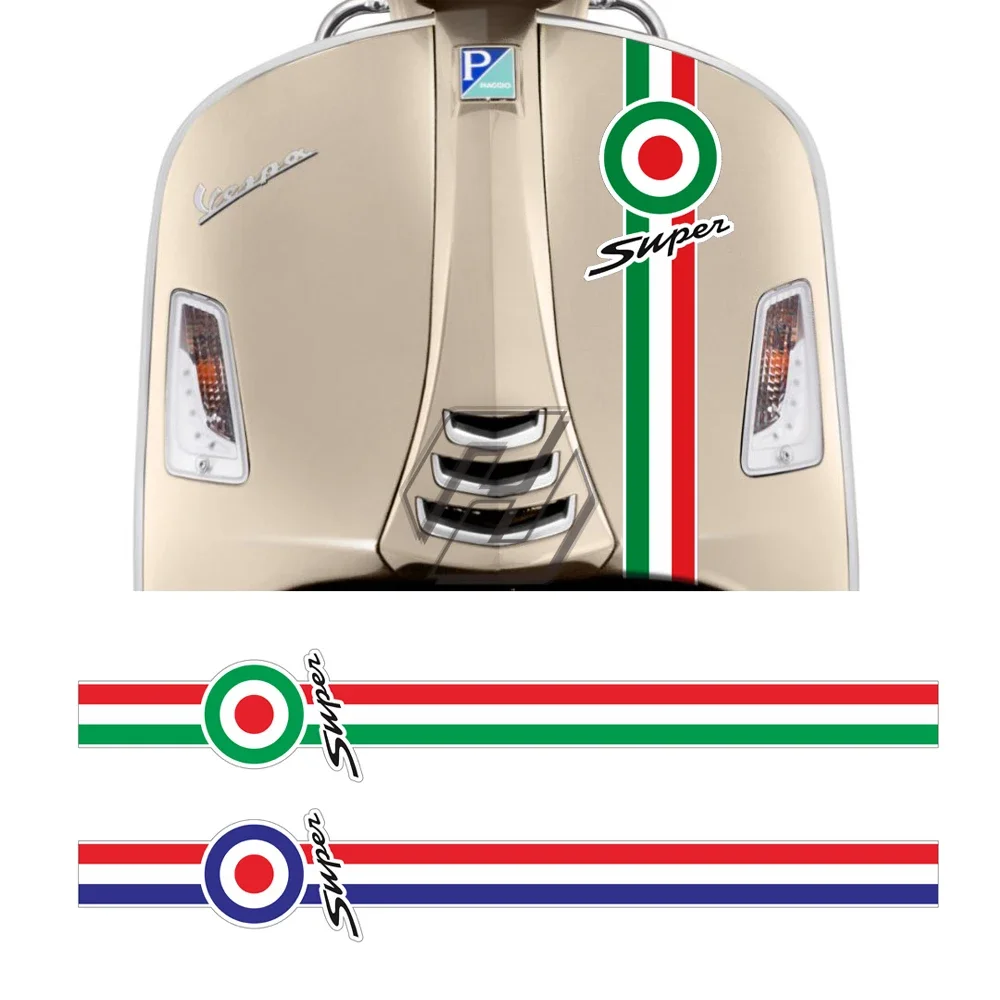 Motorcycle Front Decal Case for Piaggio Vespa LXV GTS 150 250 300 Super Sport Reflective Sticker