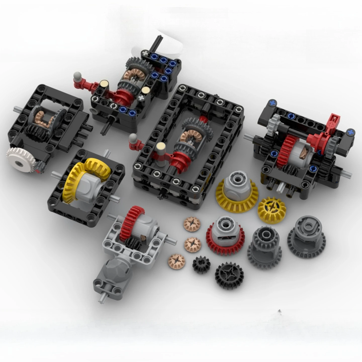 

Differential Technology Building Blocks Parts Gear Central Differential Lock Transmission Anti-lock Braking Assembly Bricks Toys
