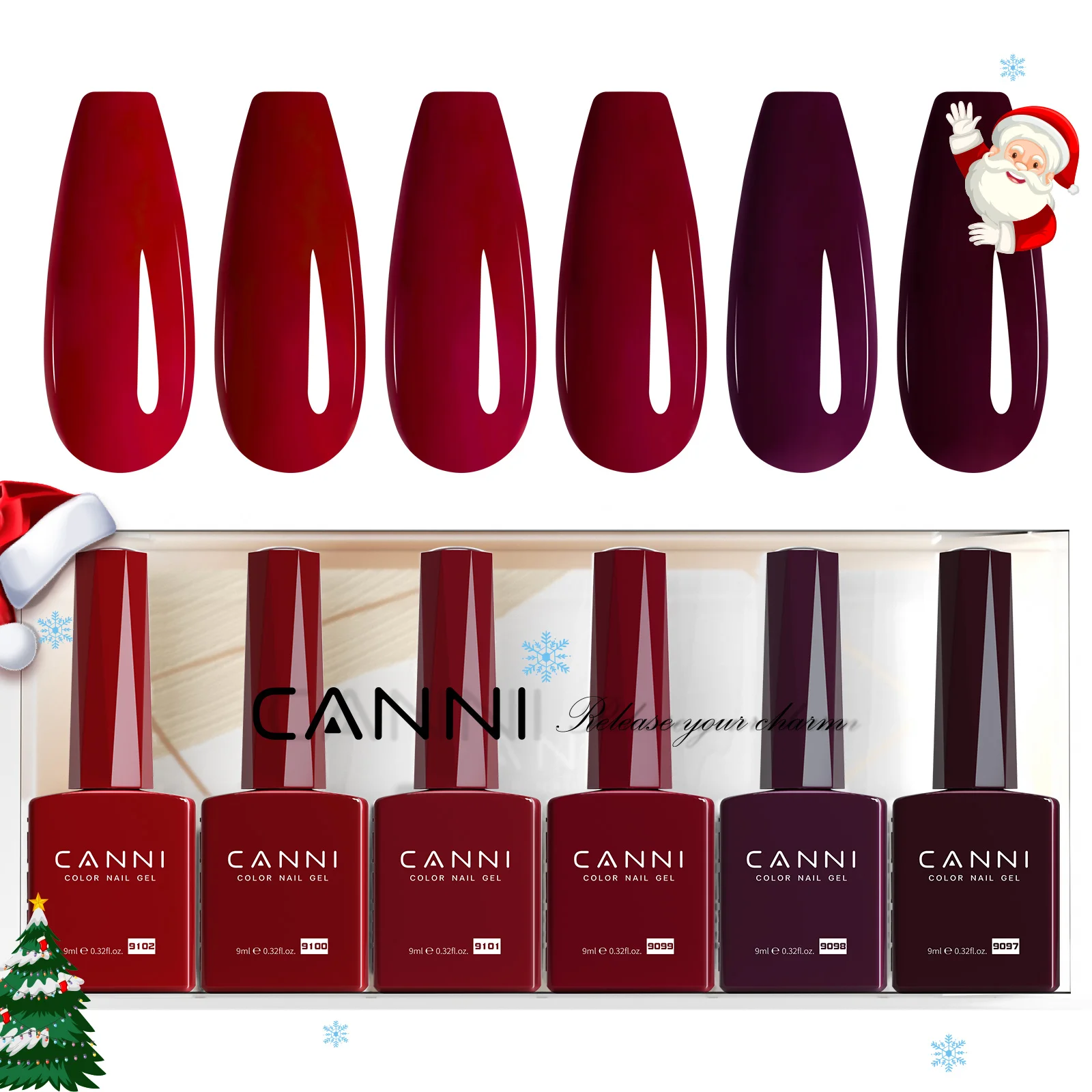 6 pièces CANNI vernis à ongles Gel ensemble HEMA gratuit magnifique couleur Semi Permanent couverture complète pigmenté tremper UV LED Gel vernis à ongles