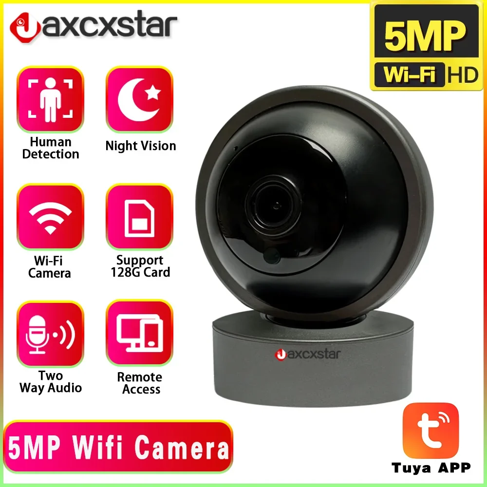 

Tuya 5MP IP Camera WIFI Tuya Smart Home HD Night VIsion Two Way Audio Auto Tracking Cloud Smart Life Home Camera WIFI CAMERA