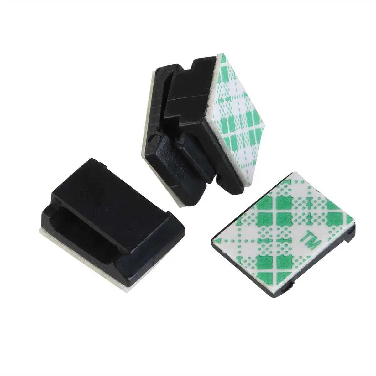 100Pieces Adhesive Cable Tie Mount Base Wire Holder Clips for Car Home Office Cable Organizer Mount Base Holder