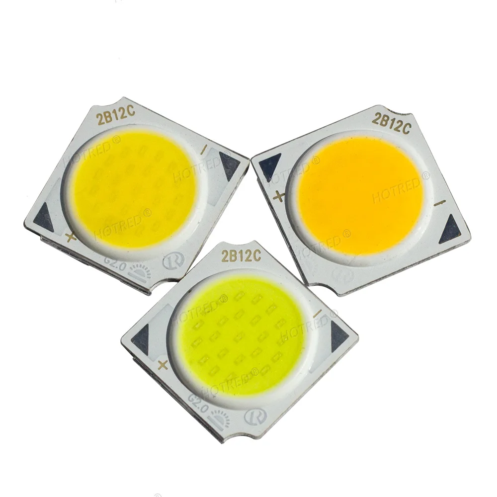 10pcs LED COB 3W/5W/7W/10W 12W Neutral Cold Warm White Surface Light Beads Source 13mm inside 11mm Lamp SpotLight Downlight Lamp