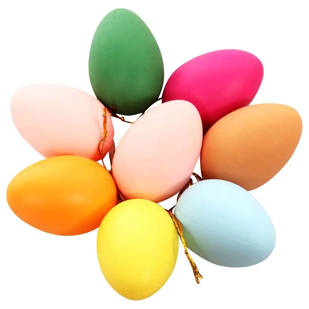 

24 Pcs Colored Eggshell Toys Simulation Easter Eggshell Plastic Eggshell Hand Painted Eggshell Holiday Supplies