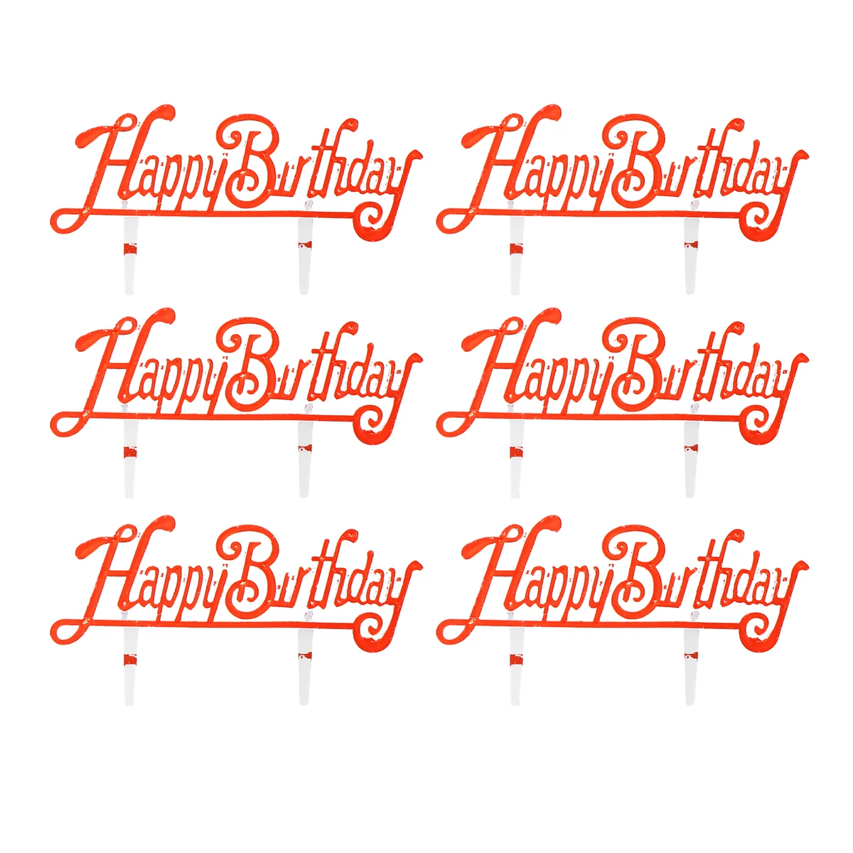 

100 pcs Birthday Cake Toppers Glitter Decorations Garland Cupcake Party Supplies Cake Decorations Holiday Theme