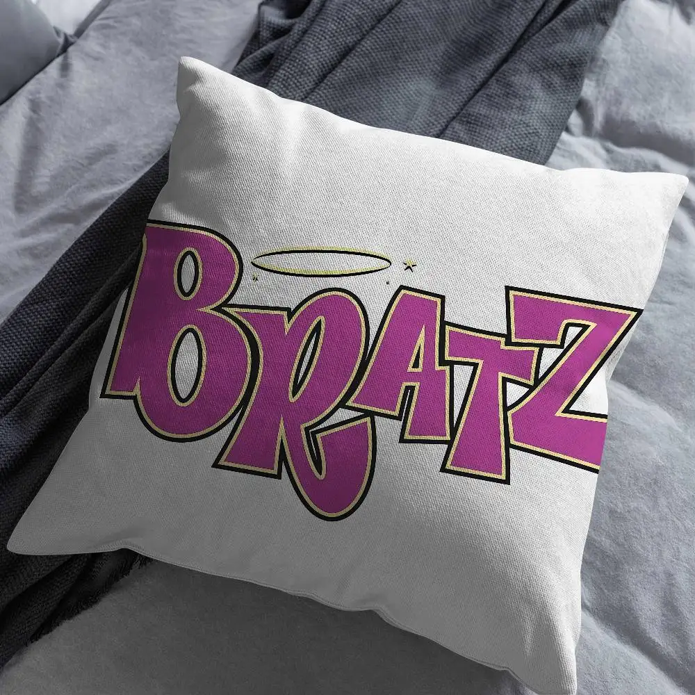 

Pillow Case For Car BRATZ cute Pillows 60x60 Cushions Luxury Double sided Cover Home and Decoration Sofa 30x30