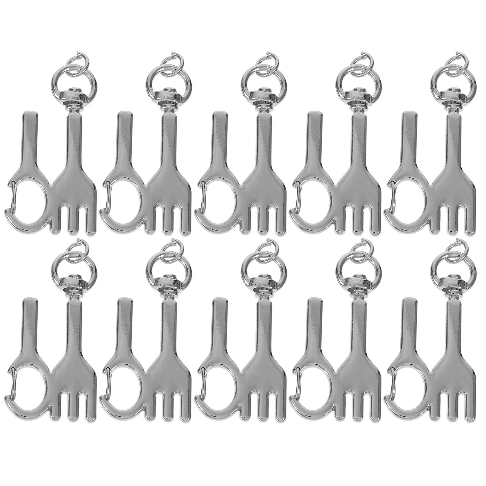 

10pcs Making Kit Fork Charms Vintage Decor Pendants DIY Accessories Craft Supplies Jewelry Parts Metal