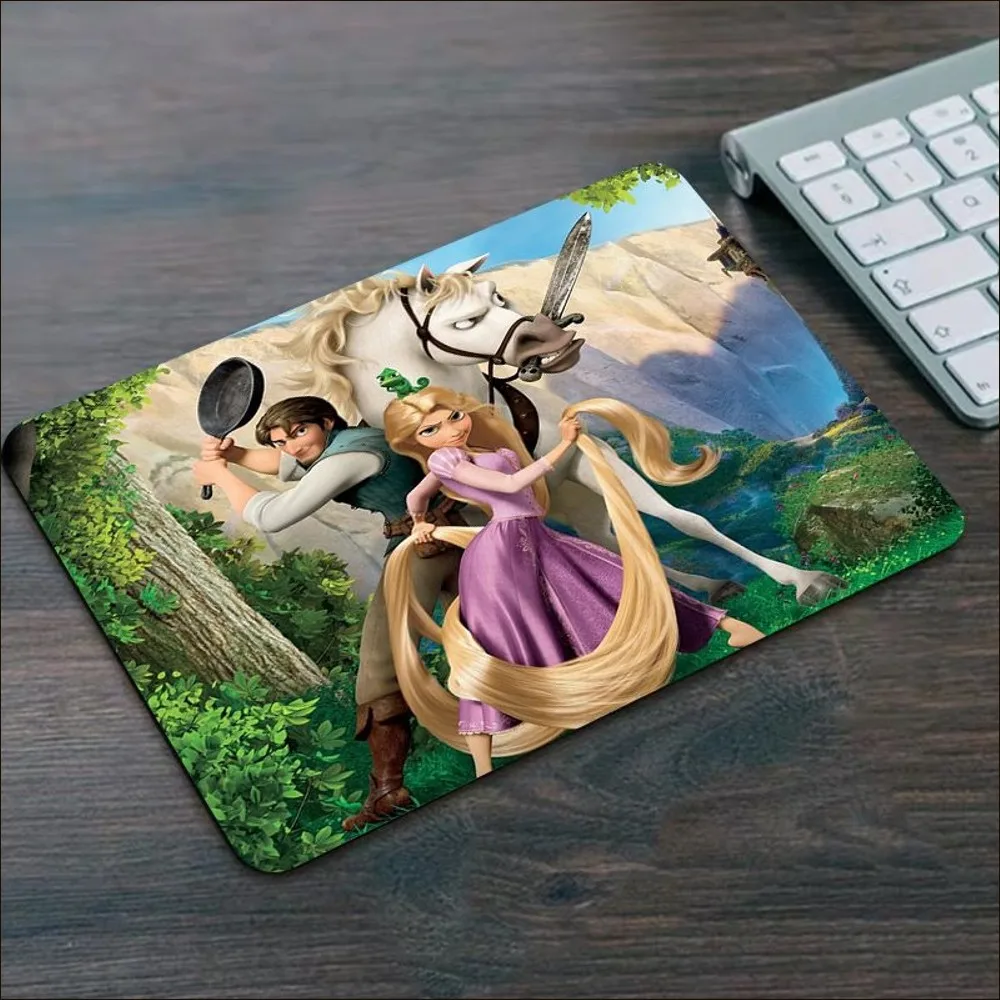 Disney isney Tangled Kawaii Mousepad Beautiful large gaming mousepad L XL XXL gamer mouse pad Size for Game Keyboard Pad