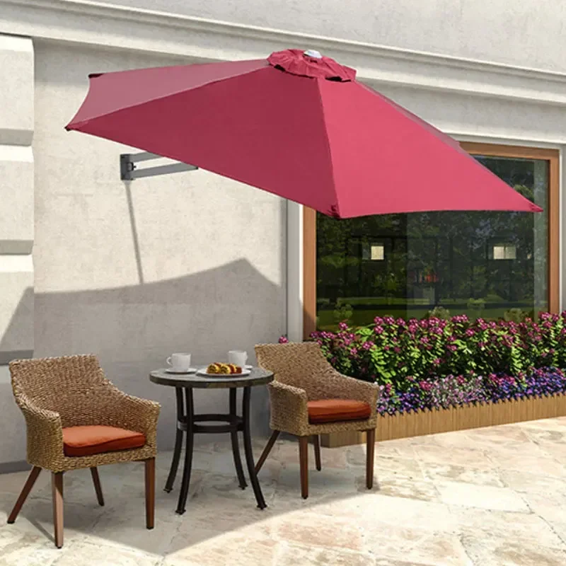 Parasol Patio Umbrella Replaceable Cloth Beach Canopy Summer Outdoor Garden Uv Protection Sunshade Umbrella Top Cloth 6/8 Ribs