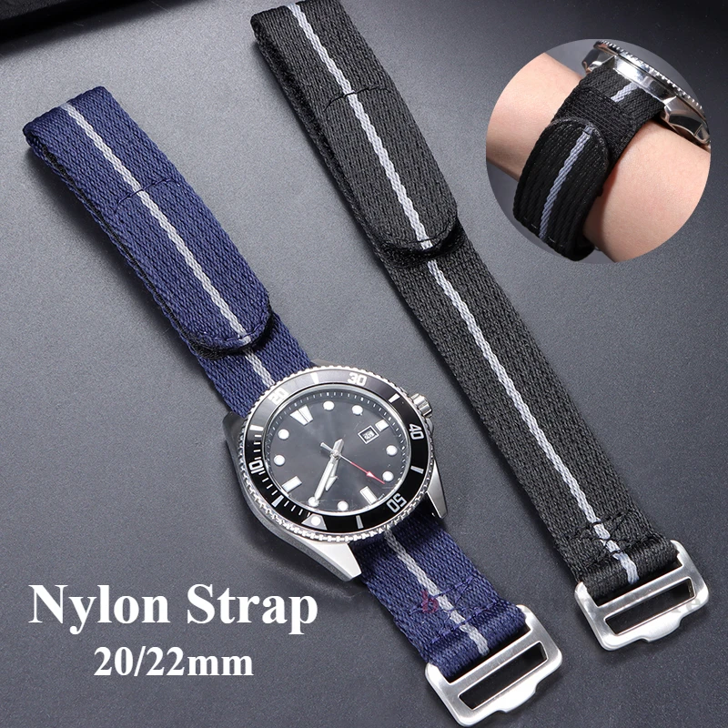 Bracelet de montre en Nylon pour Bracelet de montre Tudor Bracelet en tissu de toile tissé pour Seiko hommes femmes remplacement Bracelet de Sport militaire 20 22mm