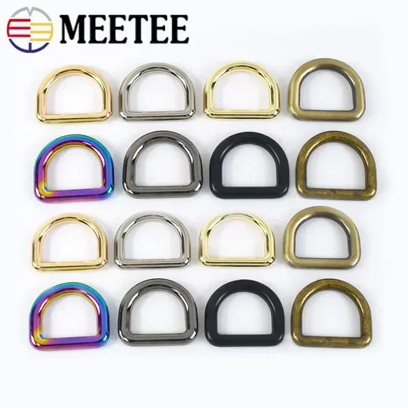 Metal Ring Buckles para Bags Strap, Backpack Webbing, O D Rings, Belt Loops Fecho, DIY Handbag Sewing Accessories, 10-38mm, 30Pcs