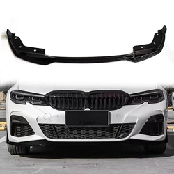 For BMW G20 G28 Gen 3 Series 318i 320i 330i M340i M Sport 2019-2022 Front Bumper Spoiler Lip MP Style Gloss Black Splitter Blade