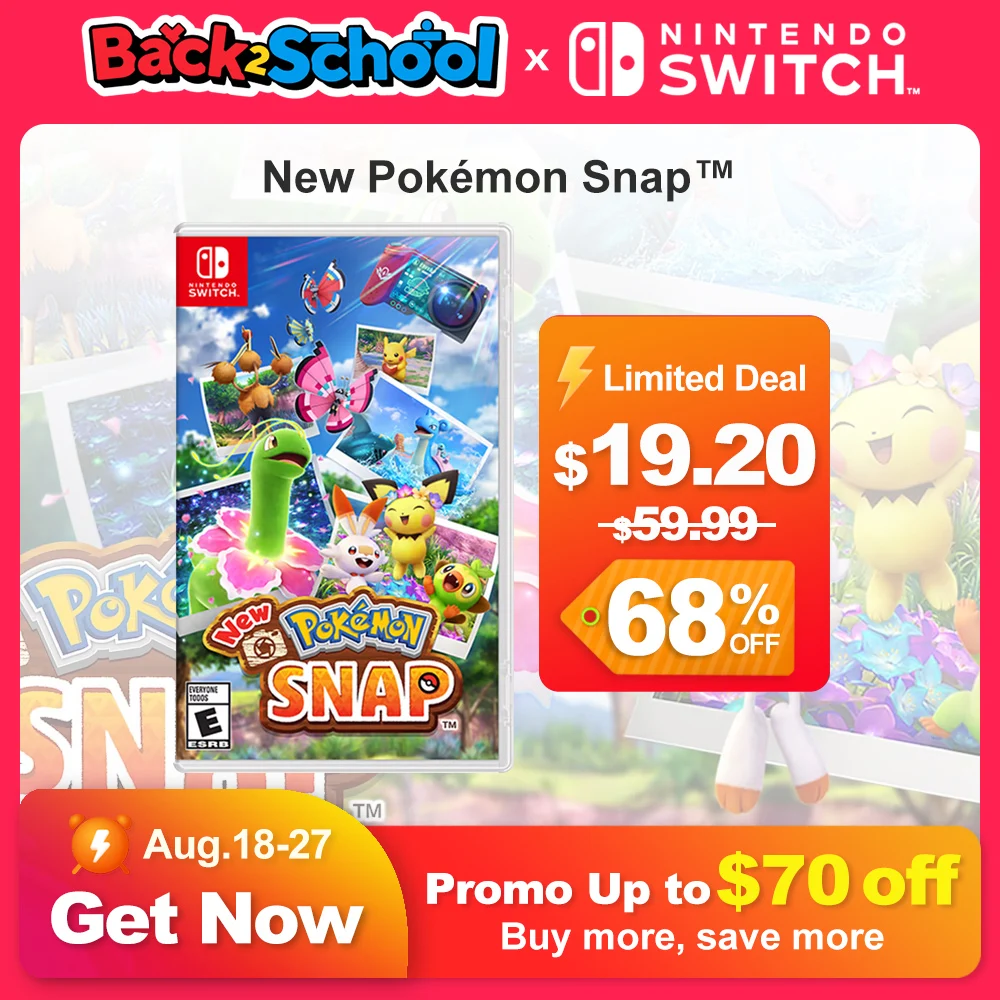 Nuove offerte di giochi Pokemon Snap Nintendo Switch Simulatore di schede di gioco fisico originale Genere di gioco per console Switch OLED Lite