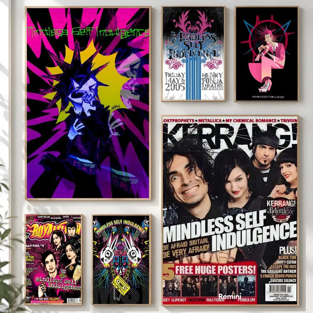 Mindless S-Self I-Indulgence Band Poster Creative Room Art For Dorm Bedroom Study Apartment Home Gift