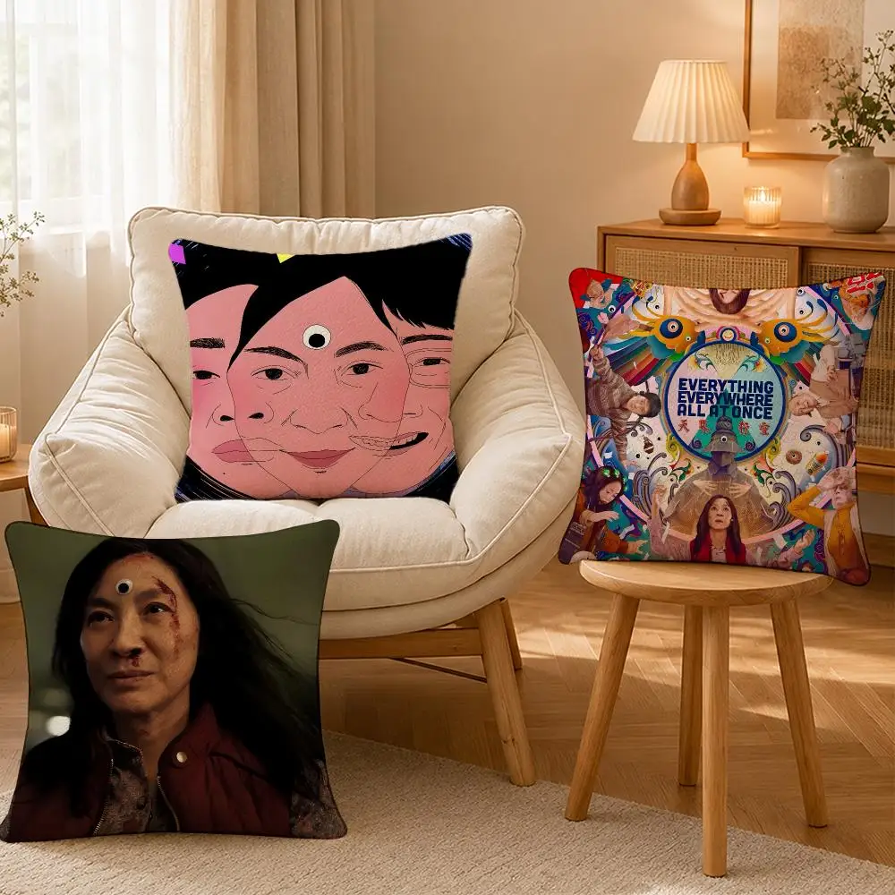 SciFi Everything Everywhere Cushion Cover Personalized Short Plush Soft Bedroom Sofa Home Decor Gift