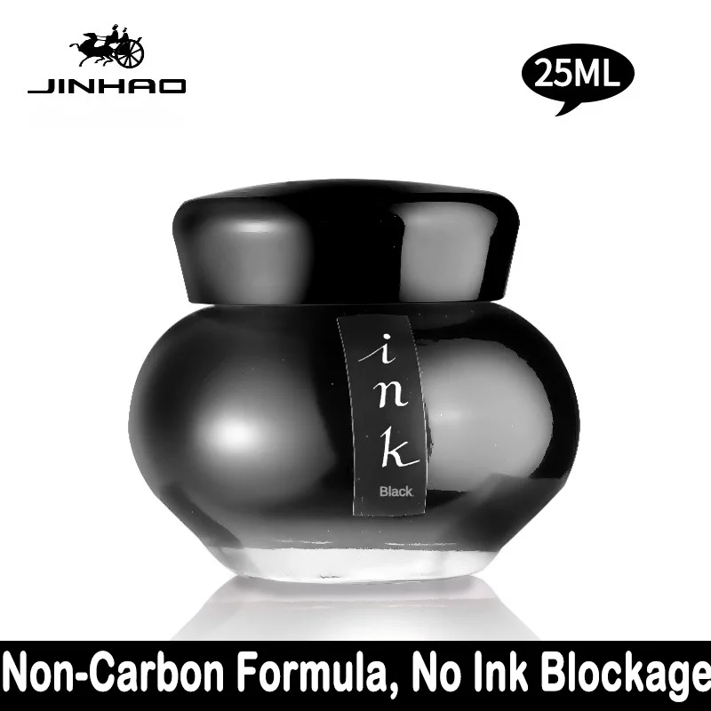 Imagem -02 - Jinhao-cartucho de Tinta sem Carbono Garrafa de Vidro Recarregável Papelaria para Escritório e Escola 25 ml 50 ml 100ml